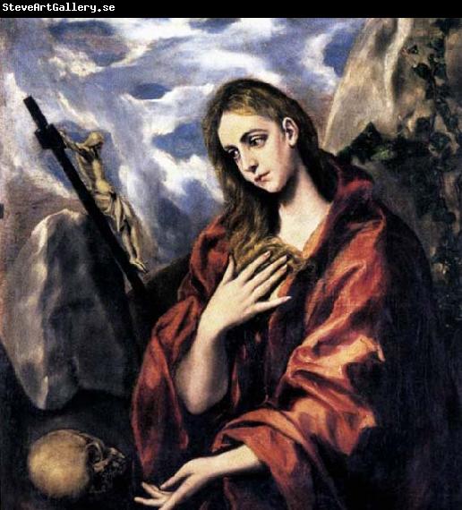 GRECO, El Mary Magdalen in Penitence